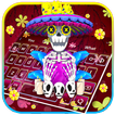 3D Colorful Fancy Skull Keyboard Theme
