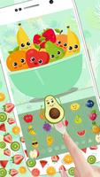 Colorful Fruits Gravity Keyboard Theme screenshot 2