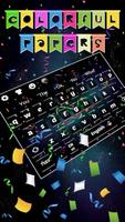 Colorful Papers 3D Keyboard poster