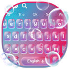 Colourful Glass Bubble Keyboard Theme آئیکن