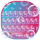Colourful Glass Bubble Keyboard Theme-icoon