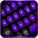 Cool Black Purple Keyboard APK