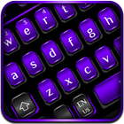 Cool Black Purple Keyboard icon