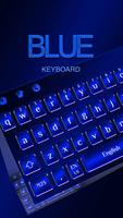Cool Blue Keyboard الملصق