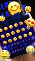 Cool Blue Black Keyboard screenshot 2