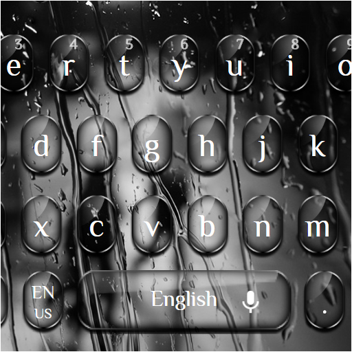 Cool Glossy Black Glass Keyboard