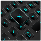 Cool Black Blue Keyboard icon