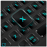 Cool Black Blue Keyboard icon