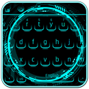 Koel neonblauw toetsenbord-APK