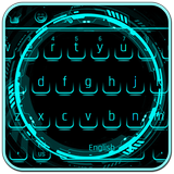 Cool Neon Blue Keyboard icon