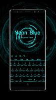 Cool Neon Blue Keyboard syot layar 1