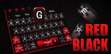 Cool Red Black Keyboard