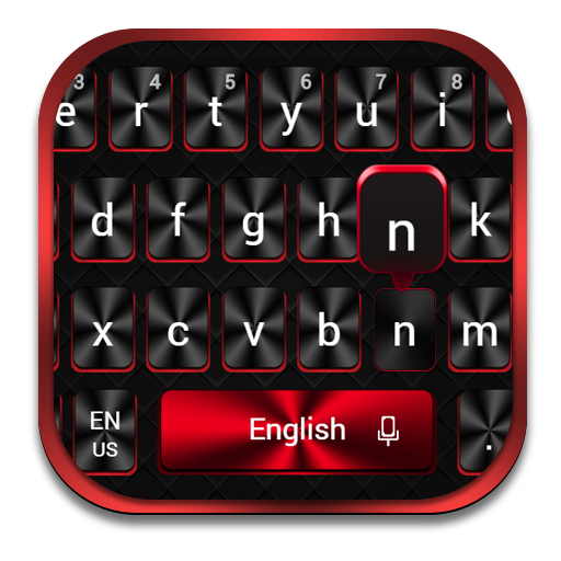 Cool Red Black Keyboard