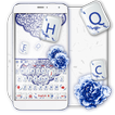 Chinese Style Blue and White Keyboard