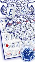 Chinese Style Blue and White Keyboard Ekran Görüntüsü 1