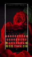 Romantic Red Rose Keyboard capture d'écran 1