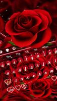 Classic Red Rose Keyboard 스크린샷 1