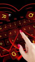 برنامه‌نما 3D Classic Romantic Love Heart Keyboard عکس از صفحه