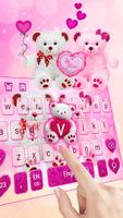 Tema do teclado Teddy Bear imagem de tela 1