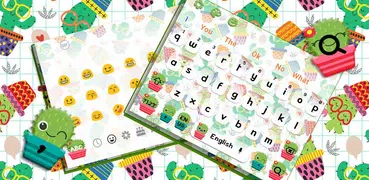 Cute Cactus Keyboard Theme