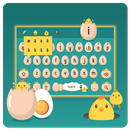 Cute Chick on Egg Keyboard Theme APK