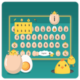 Cute Chick on Egg Keyboard Theme icon