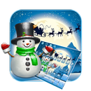 3D Cute Christmas Snow Man Keyboard Theme APK