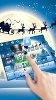3D Cute Christmas Snow Man Keyboard Theme screenshot 1