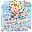 Cute Cupid Love DP Keyboard Theme