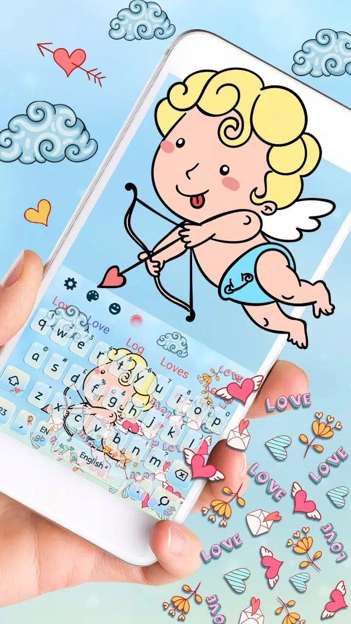 Cute Cupid Love DP Keyboard Theme APK for Android Download Cute Cupid Love DP Keyboard Theme APK for Android Download