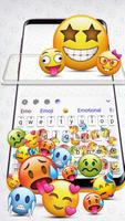 Poster Tema della tastiera di Emoji