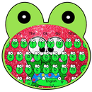 Kawaii Glitter Frog Keyboard Theme APK