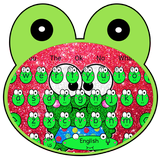 Kawaii Glitter Frog Keyboard Theme icon