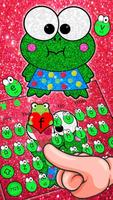 Kawaii Glitter Frog Keyboard Theme poster