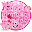 Tema Emoji glitter rosa carino