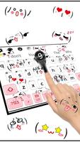 Cute Emoticons Keyboard اسکرین شاٹ 1