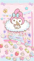 Cute Kawaii Keyboard Theme captura de pantalla 1