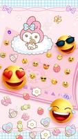 Cute Kawaii Keyboard Theme captura de pantalla 2