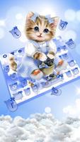 Furry Cat-toetsenbord-poster