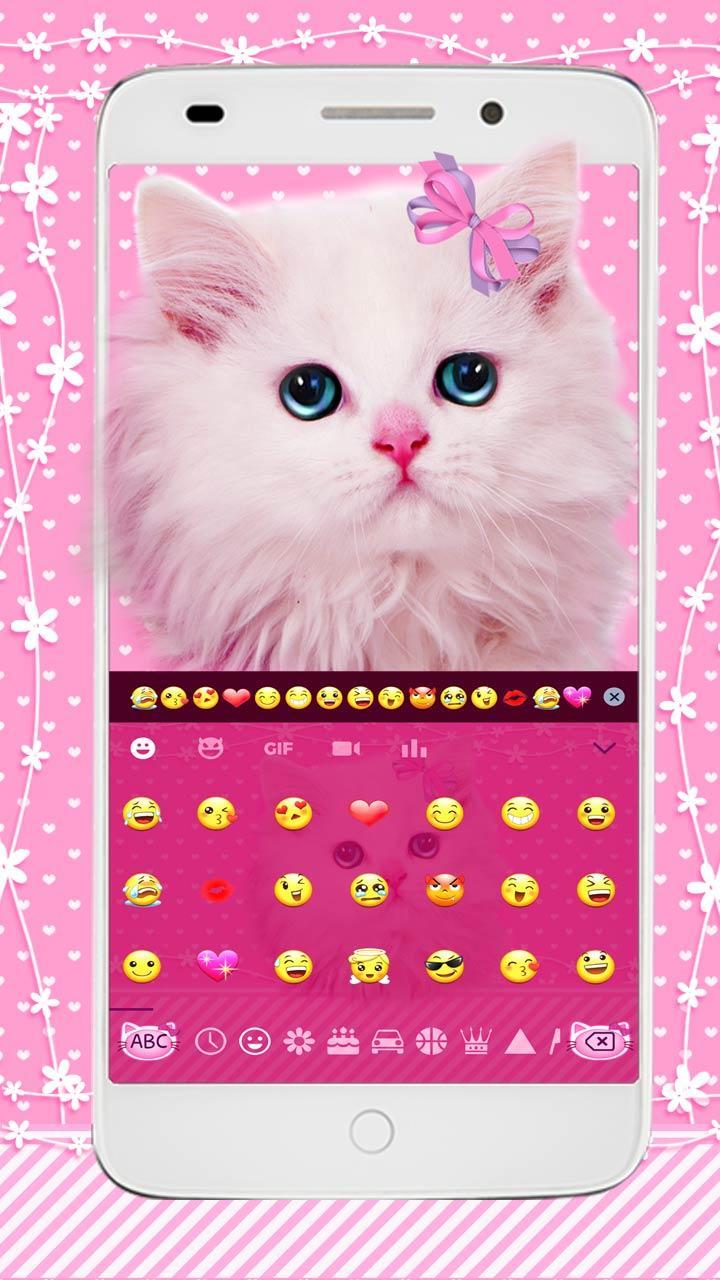 Keyboard Kitty Pink Lucu For Android Apk Download