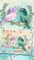 Cute Love Birds Keyboard Affiche