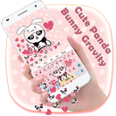 APK Cute Panda Bunny Gravity Keyboard Theme