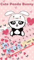 Poster Cute Panda Bunny Gravity Keyboard Theme