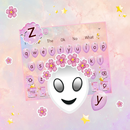 Cute Pink Alien Keyboard Theme APK