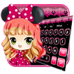 Bowknot Girl Keyboard Theme