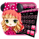 Bowknot Girl Keyboard Theme APK