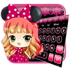 Bowknot Girl Keyboard Theme icon