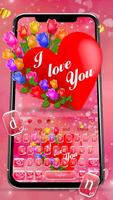 Romantic Heart Keyboard Affiche
