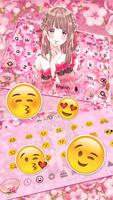 Pink Cuteness Floral Girl Keyboard Screenshot 2