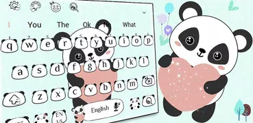 Cute Panda Anime Keyboard